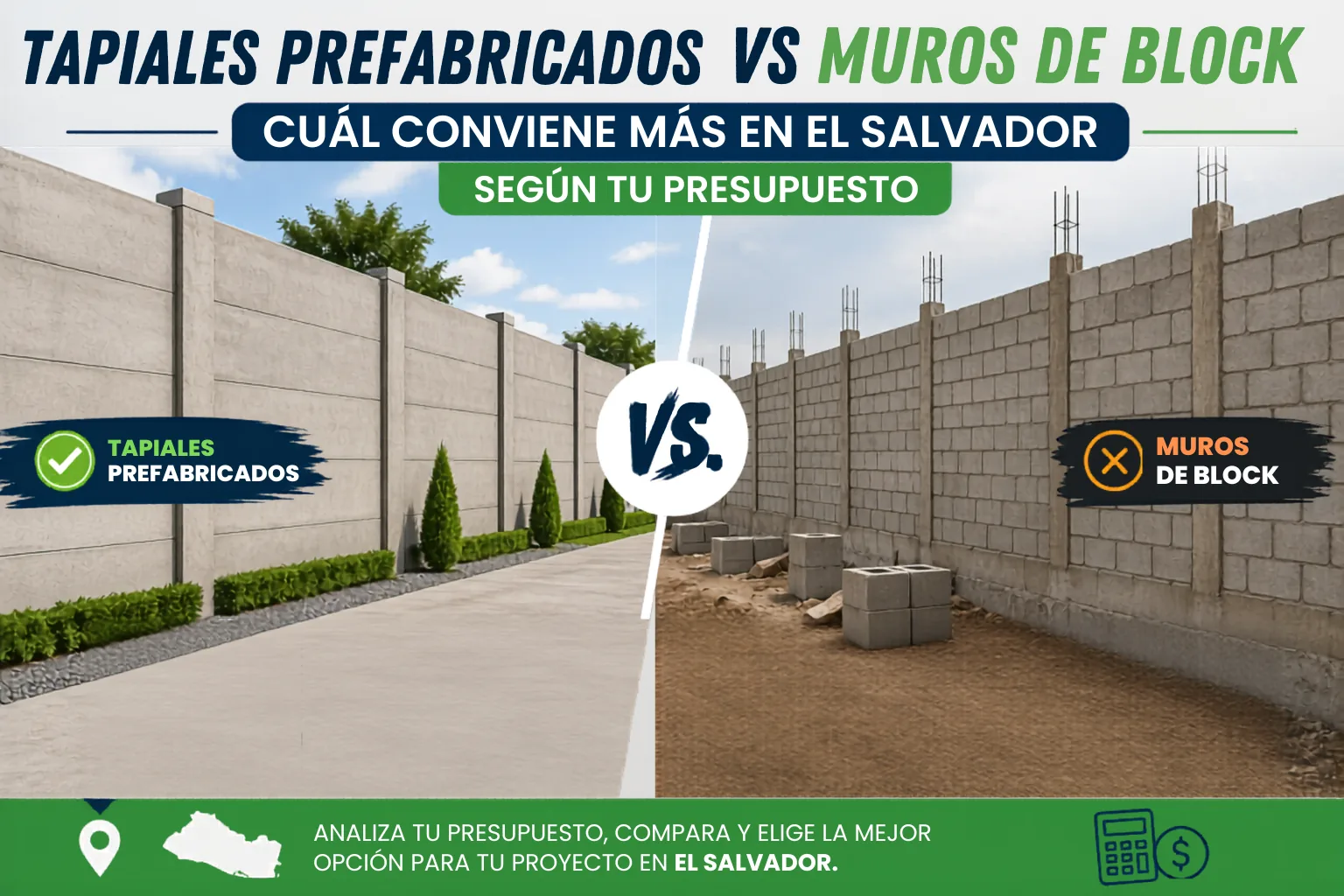 Tapial prefabricado: qué compone el precio por metro lineal